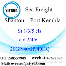 الشحن البحري ميناء شانتو الشحن إلى ميناء كيمبلا